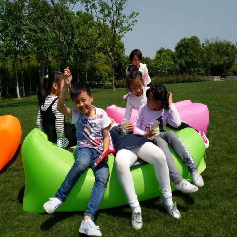 Lightweight Portable Leather Microfiber Large Minimalist White Blue Beach Camping Couch