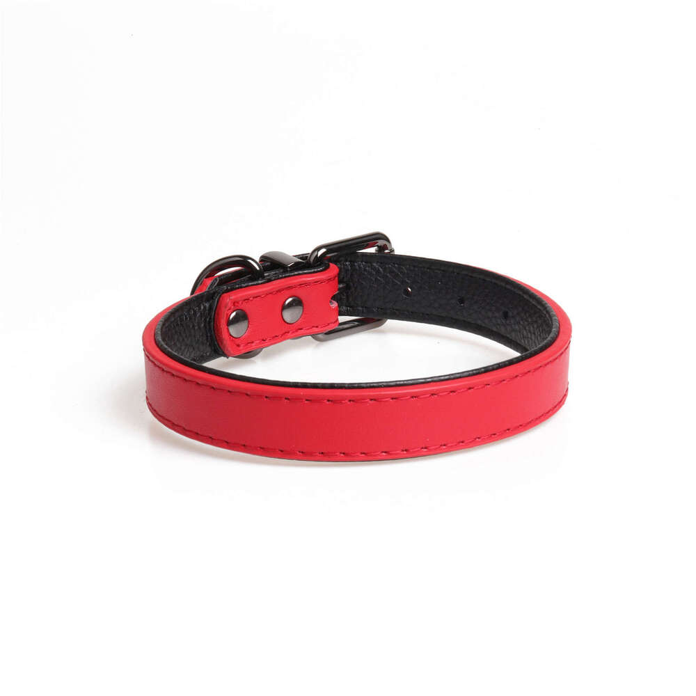 2025 new Jinjite New High-Quality Genuine Pet Soft Double-Layer Leather Collar