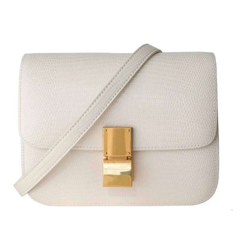 2025 New High end Curved Lizard Pattern Leather Single Shoulder Crossover Fashion Women's Bag