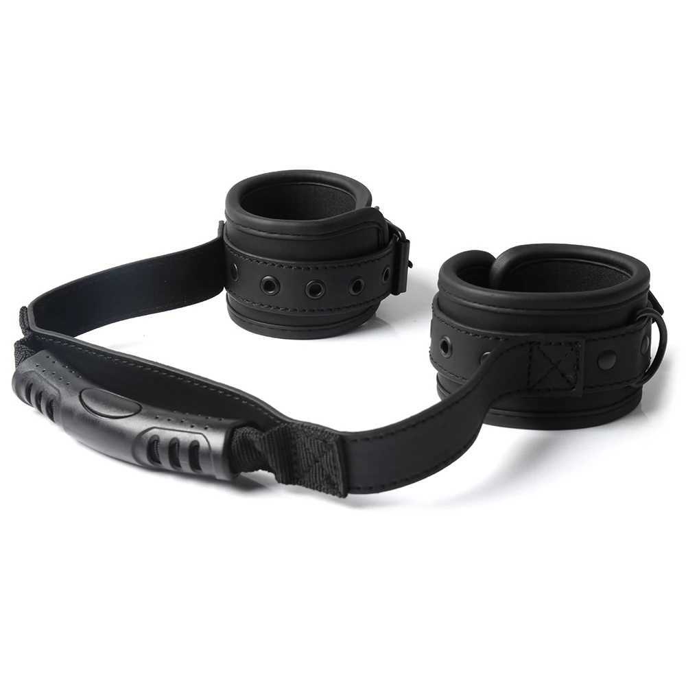 Pull Handle Erotic Handcuffs Restraints Master Slave Training Shackles BDSM Games Bondage Wrist Cuffs Sex Toys For Couples XJ250813
