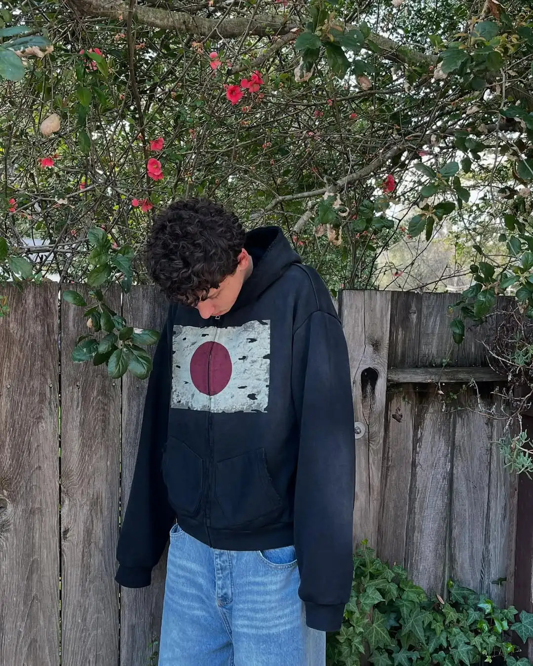 Black Y2K Hiphop Print Sweatshirt Japanese Streetwear Trendy Pullover for European Teens Men Urban Casual Hoodie Harajuku Korean 250811