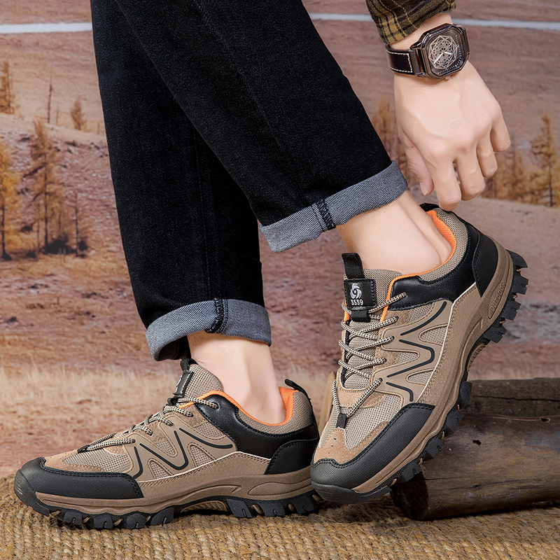 Men's mountaineering 2025 new summer men's mesh breathable climbing outdoor hiking sports shoes