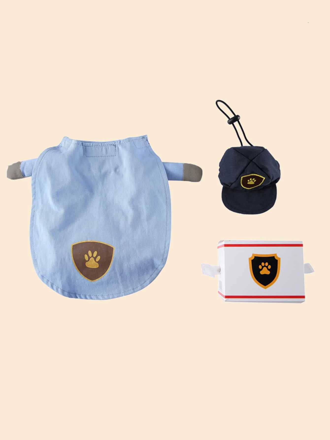 Pet Costume Fashion Courier Style Clothes Halloween Suit With a Hat Costume Apparel for Dogs XJ250813