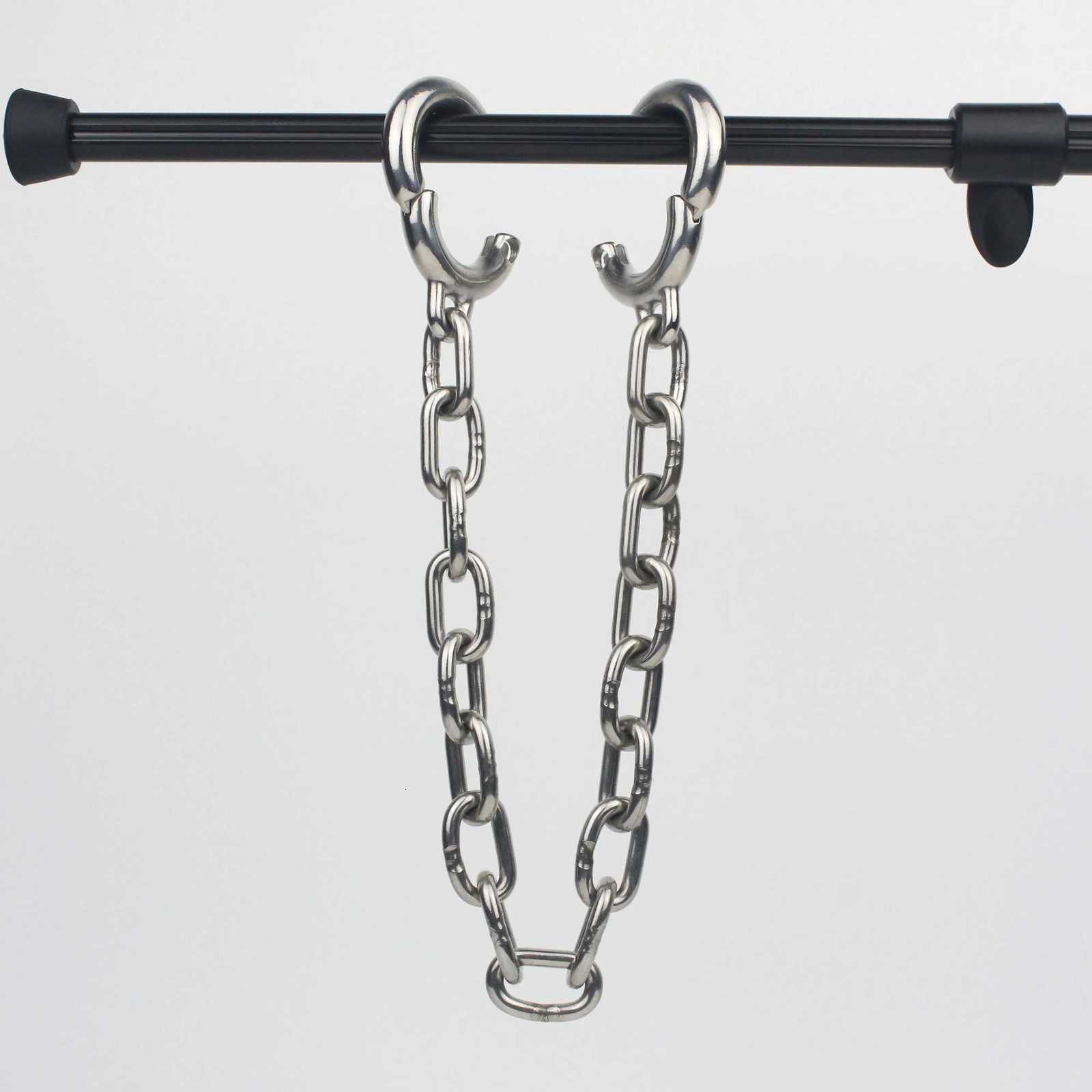 Stainless Steel Thumb Toes Cuffs Slave Shackle Handcuffs Slave Restraint Chain Bondage Adult Games Sex Toys for Men Women Couples XJ250813