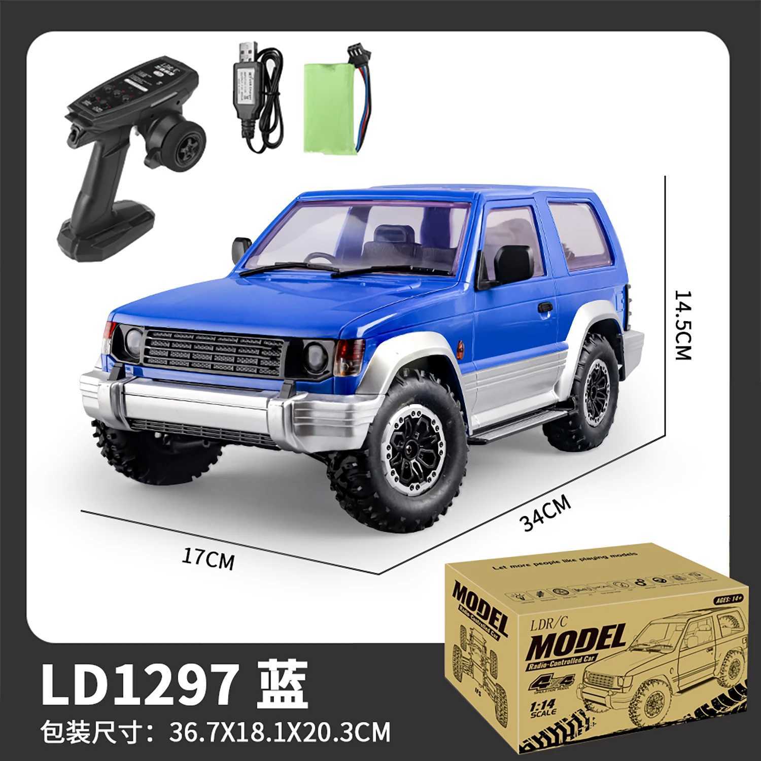 1/14 RC Crawler RC Off-road Vehicles Wireless Control Mini 4WD 4x4 Car Model LDRC LD1297 Radio Control Trucks Toy Model H260629