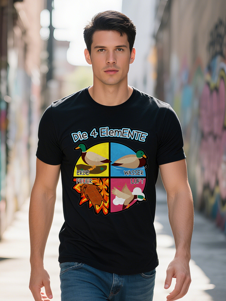 S Versatile T Shirt with Duck Turtle Print Colorful Animal Design Lightweight Perfect Gift for Men Summer