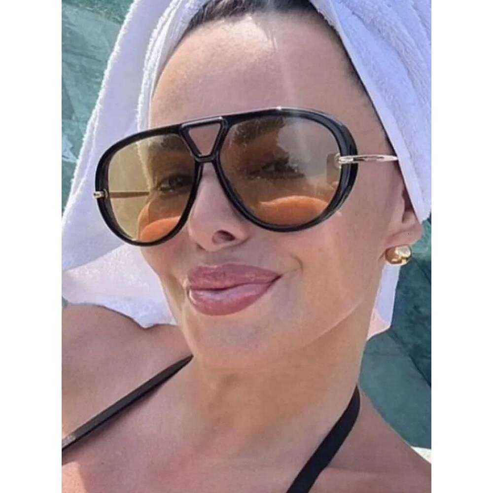 Vintage Retro Metal Double Bridges Round Sunglasses Women Brand Fashion Punk Gradient Shades Trending Sun Glasses Eyewear UV400