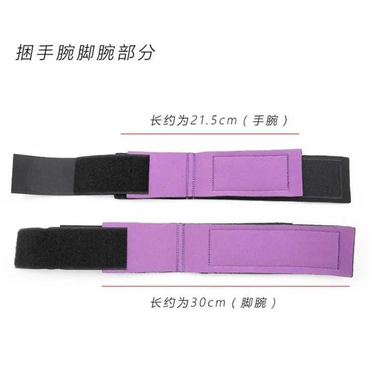 Female SM Binding Bondage Gags with Handcuffs Foot Shackles SM Training Toys Bondage Training Various Postures Flirting Supplies W250813