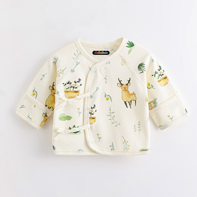 Infant's Lightweight Breathing Long Sleeve T-Shirt Made from Natural Fabric