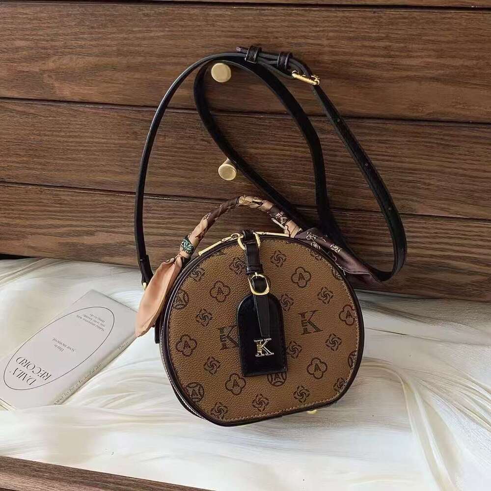 Gutiko Handheld Small Tote for Women 2025 New Trendy Round Bag Crossbody Autumn Winter