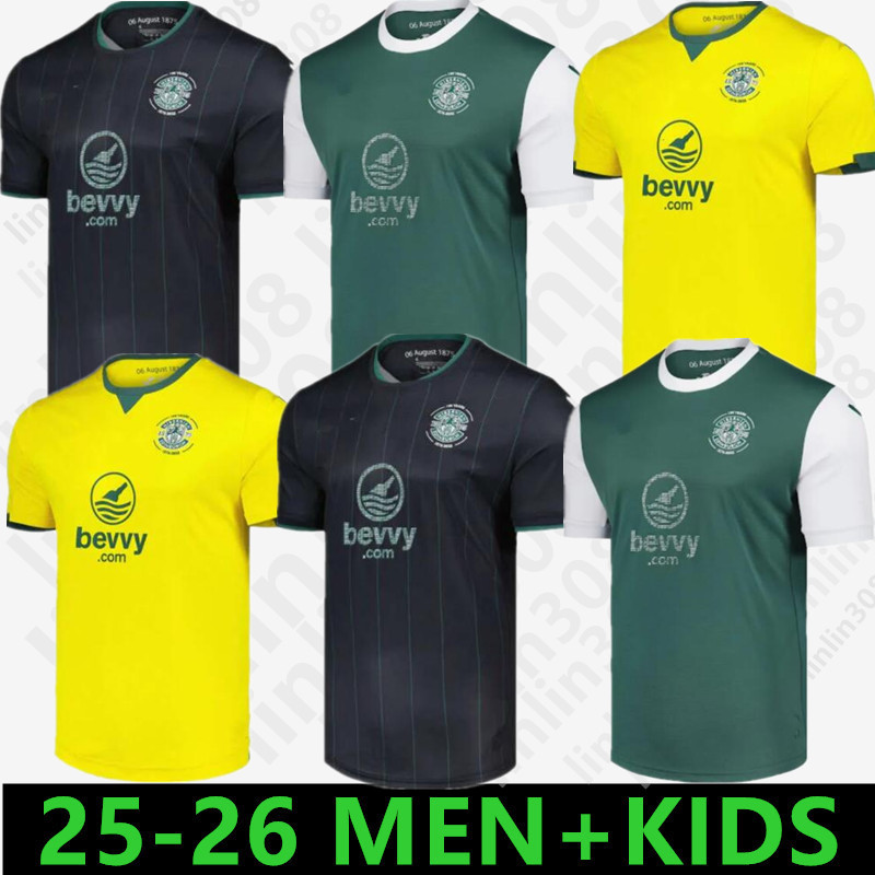3XL 4XL Hibernians FC 2025 2026 special Soccer Jerseys home away 3rd 25 26 HibernianH FC 25-26 Home Kit Football Shirt Uniforms Men Kids Kits