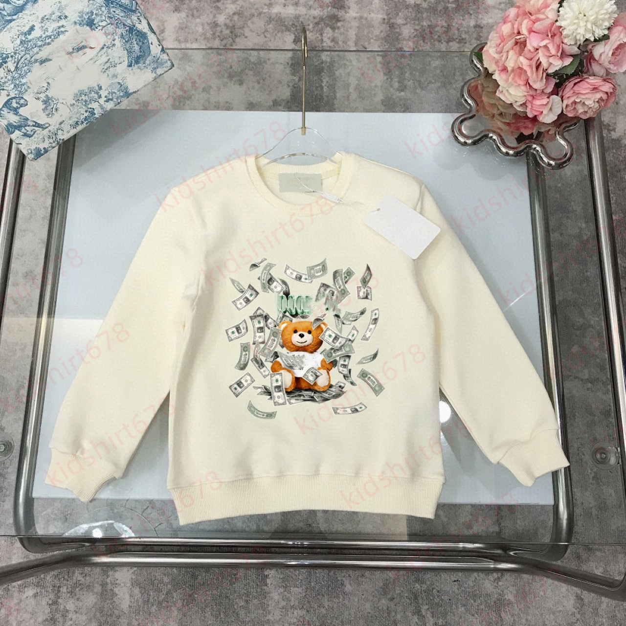 M Monogram Bear Sweater s Letter Printed Hoodies High Quality Pullover Sweatshirt Sizes 90160 CM S251014