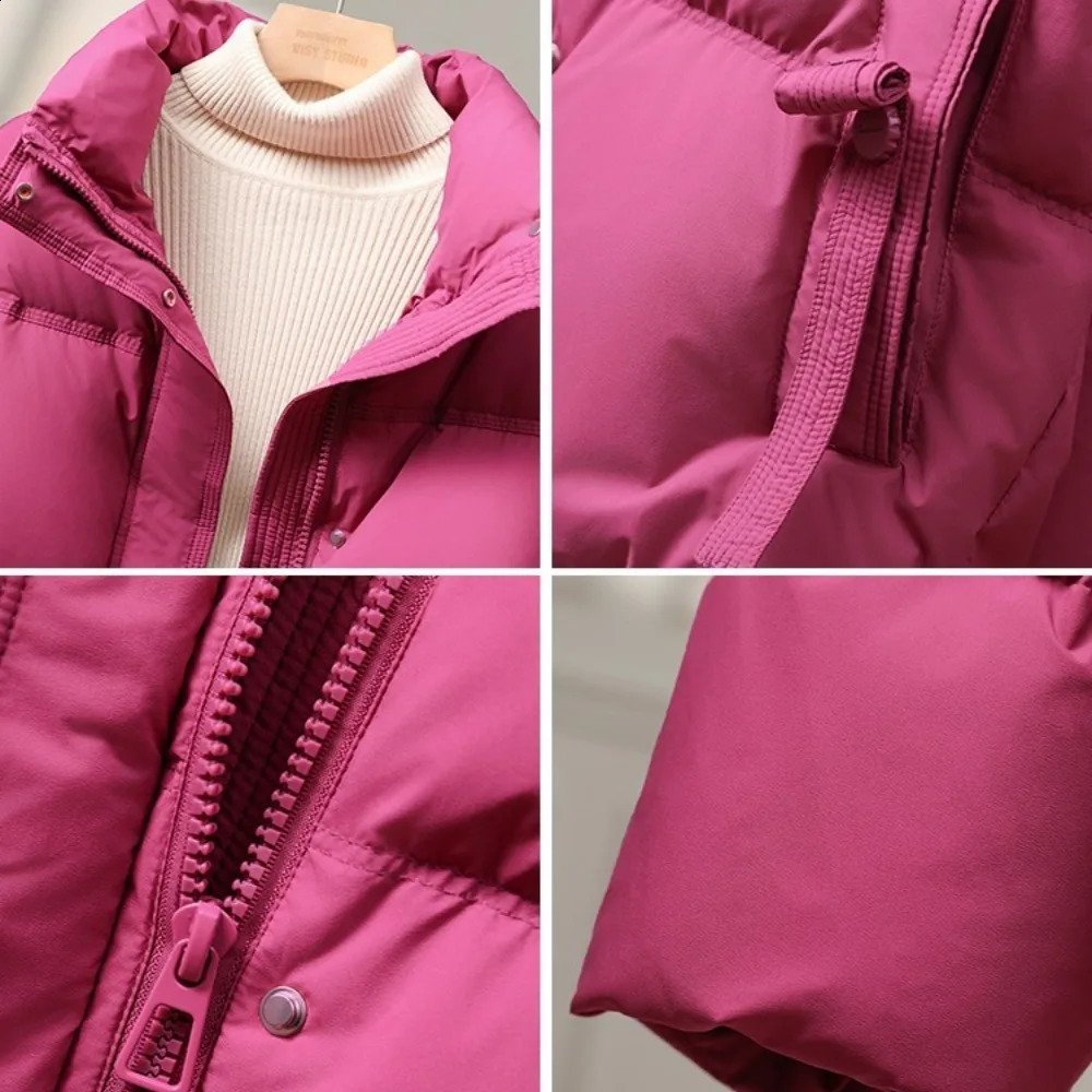 OFTBUY Winter Jacket Women White Duck Down Coat Short Turn Down Collar Puffer Jacket Female Fahsion Warm Clothing Lady 250811