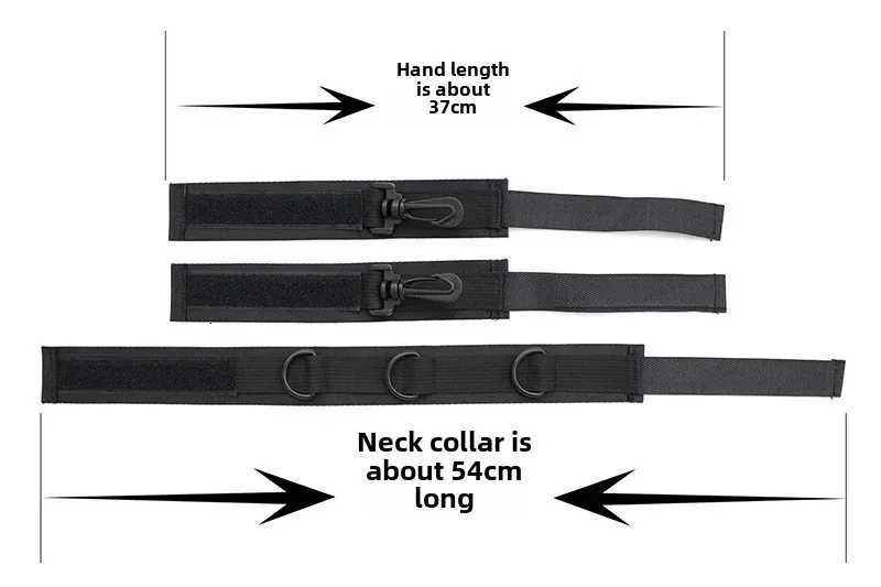Bondage Hand Cuffs Sex Belt for Couples Sex Bondage Set Erotic Toys Handcuffs Neck Collar Wrist Restraints Adult Games Sex Toys XJ250813