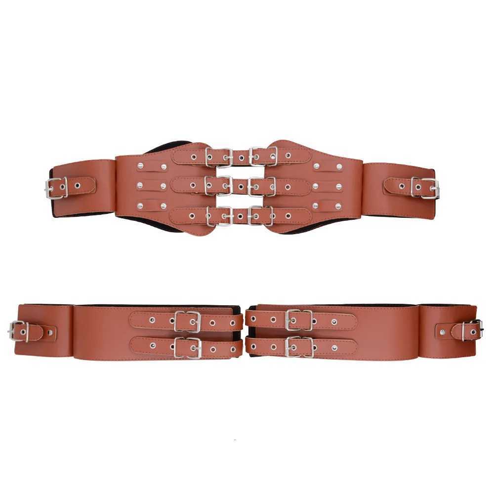 Sex Binding Suit SM Training Set Female Slave Binding Handcuffs Couple Adult Toys Adjustable Tight Binding Belt Handcuffs Set W250813