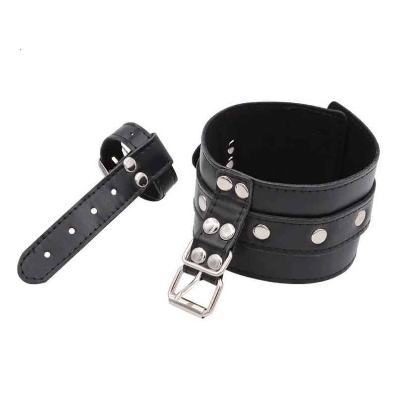 SMFinger Handcuffs Thumb Buckle Binding Restraint Alternative Training Tools Couples Leather Set Wholesale Sex Products SexToys XJ250813
