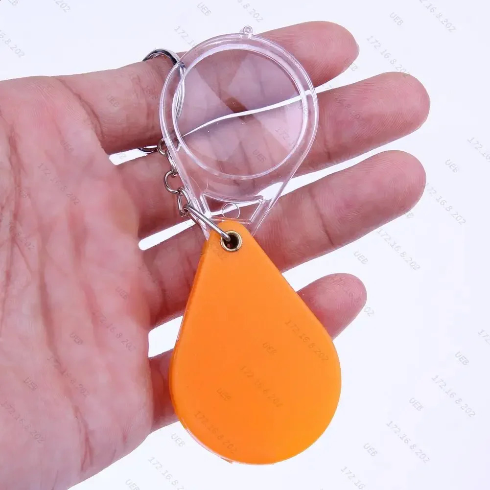 Portable 1015X Folding Key Ring Mini Magnifier Chain Magnifying Durable Glass Loupe Pocket Tool Holiday Gift 250804