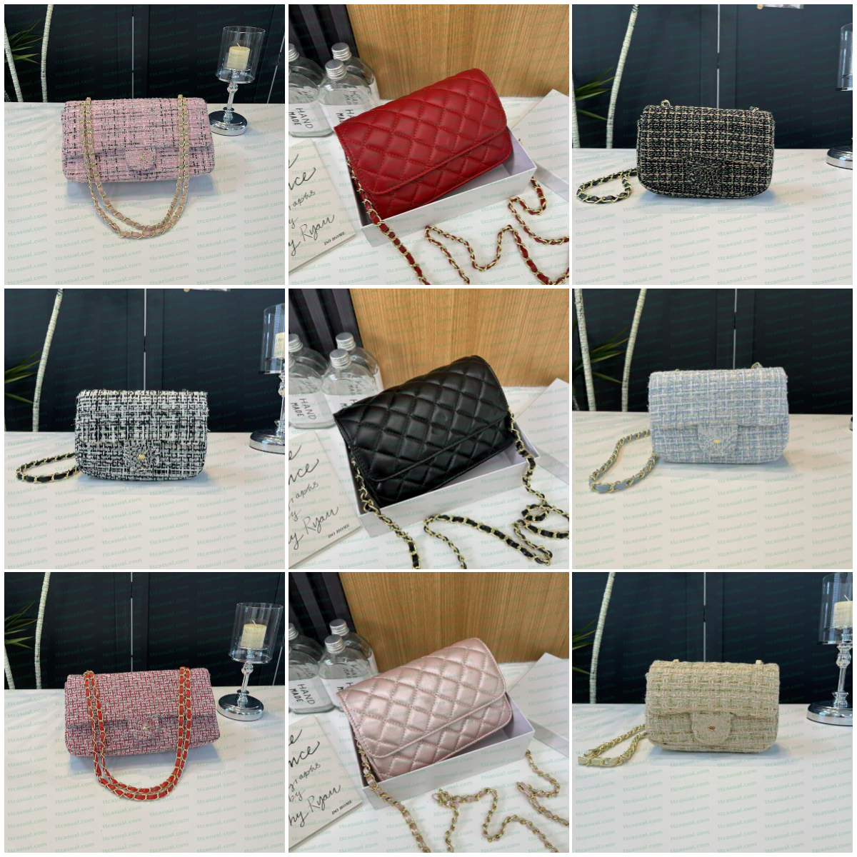 Designer Bag Coarse Woolen Bag Chain Strap Crossbody Bag Mini Shoulder Bag Metal Accessories Luxurious Swivel Lock Fashionable Handbag