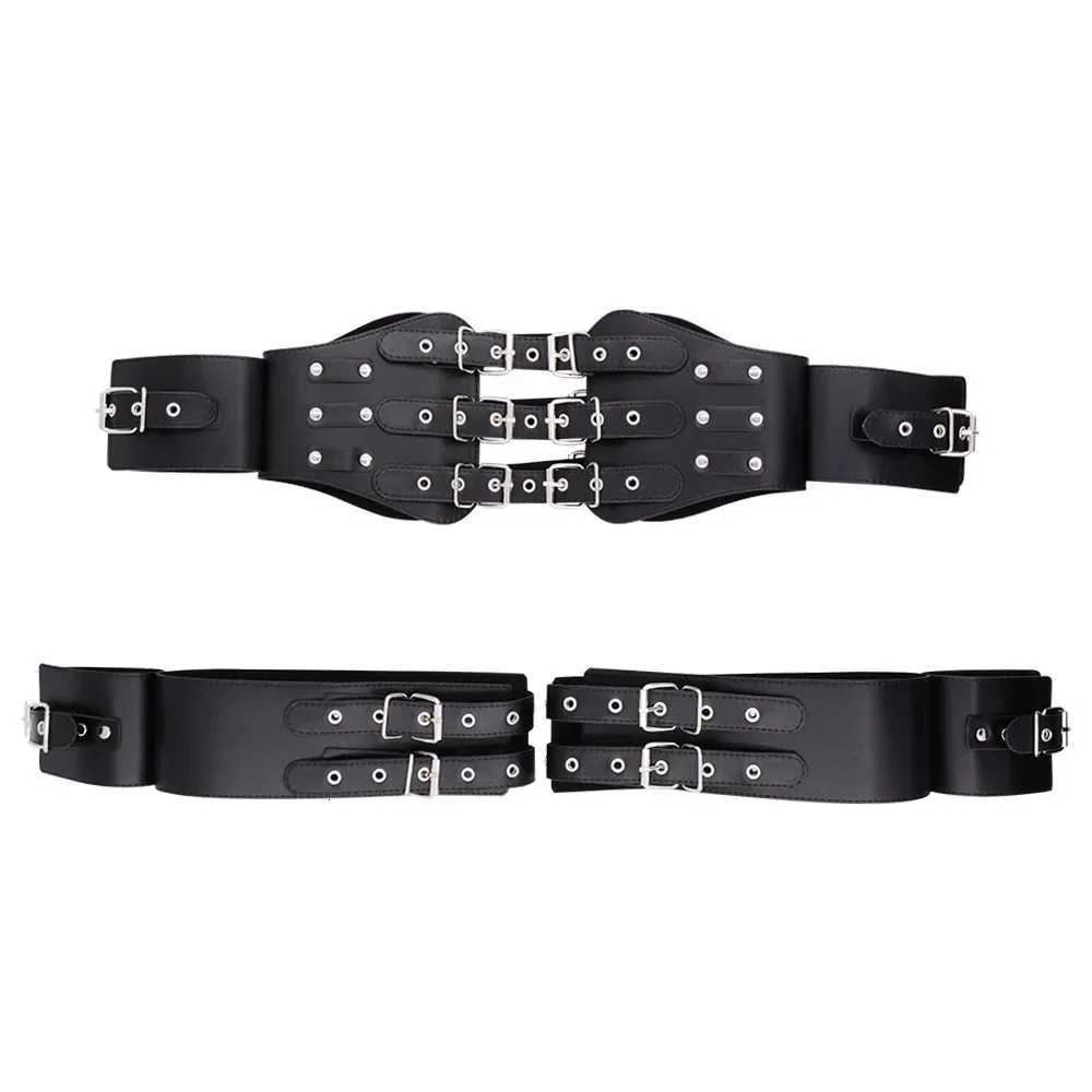 Sex Binding Suit SM Training Set Female Slave Binding Handcuffs Couple Adult Toys Adjustable Tight Binding Belt Handcuffs Set W250813