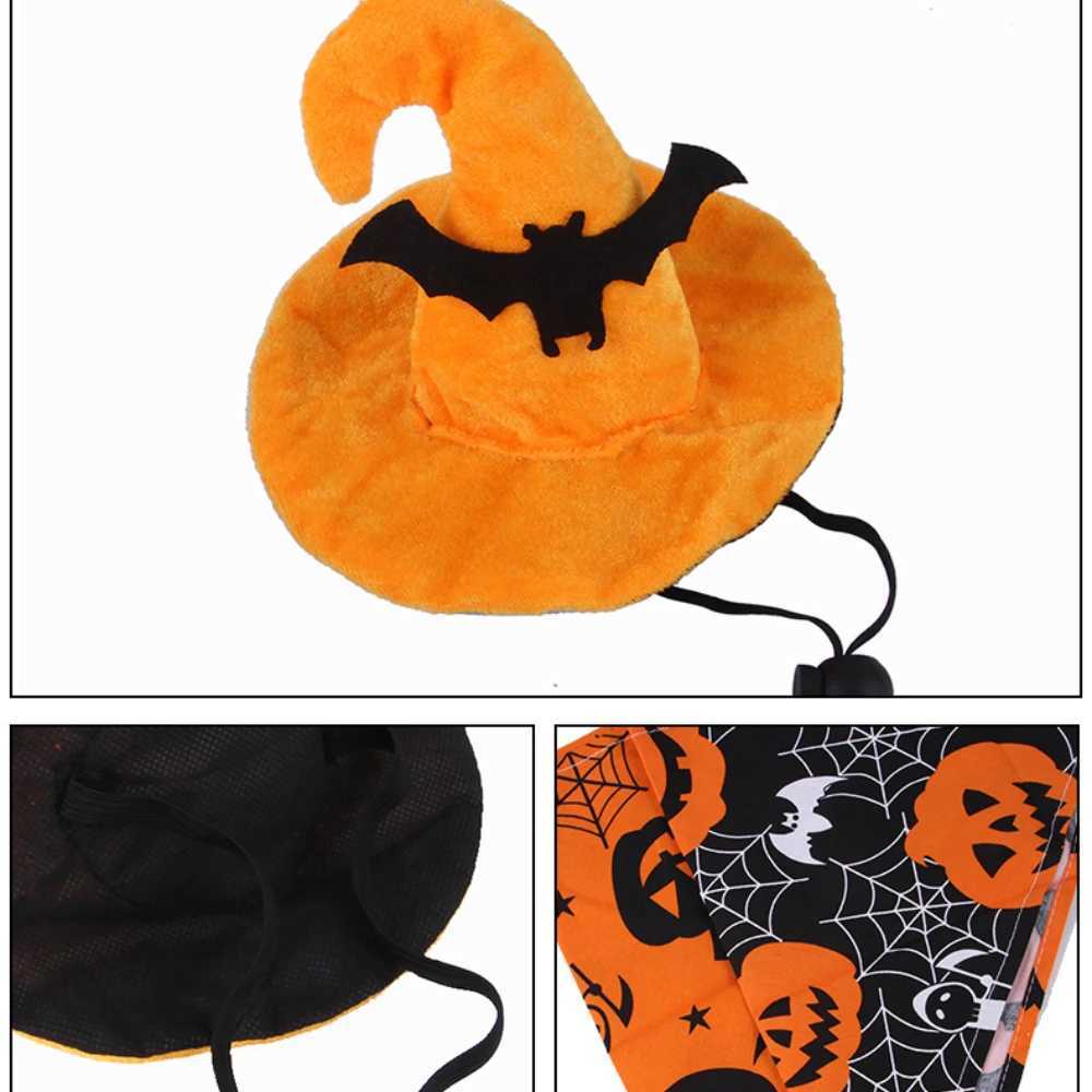 New Halloween Pet Set Bat Hat Pumpkin Drool Towel Dog Cat Outfit Funny Accessories Photography Holiday Party Pet Daily Life XJ250813