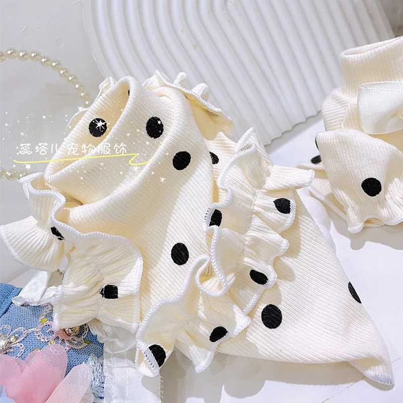 Designer Luxury Pet Princess Skirt Cowboy Skirt Puppy Sweater Small Dog Cotton Base Sweater Sweet Knitted Sweater Beautiful Set XJ250813