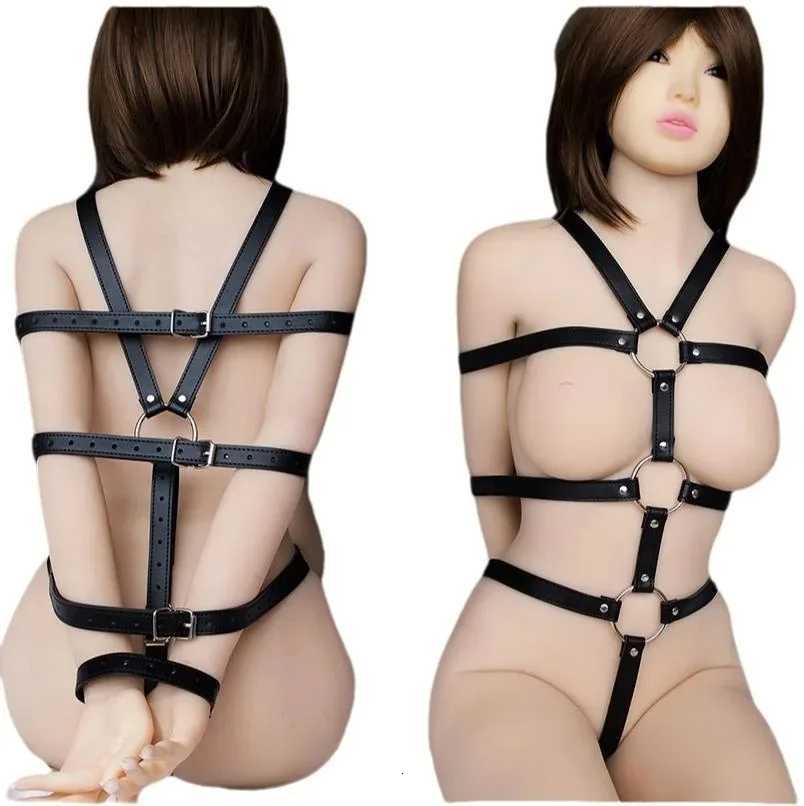 BDSM Lingerie Harness SM Body Restraint Sex Toys PU Leather Fetish Bondage Gear BDSM Sex Equipment Adult Couple Erotic Game Toys XJ250813