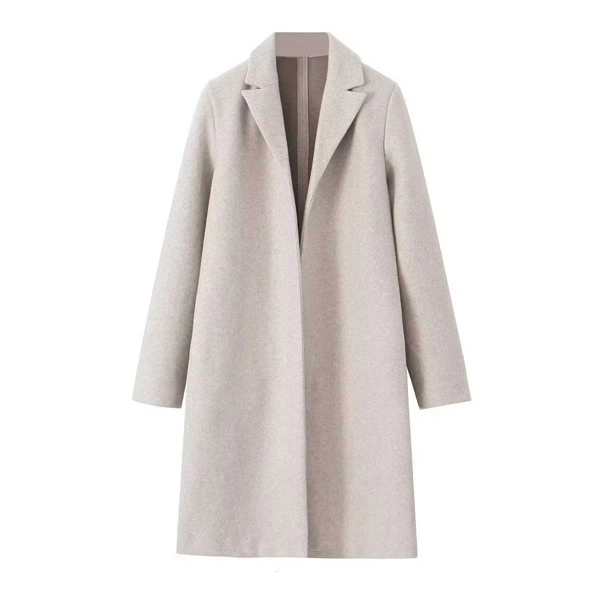 RARF Womens Wear New European Style Womens Wear New Fashion Casual Temperament Simple Cloth Coat Wool Coat Z250813