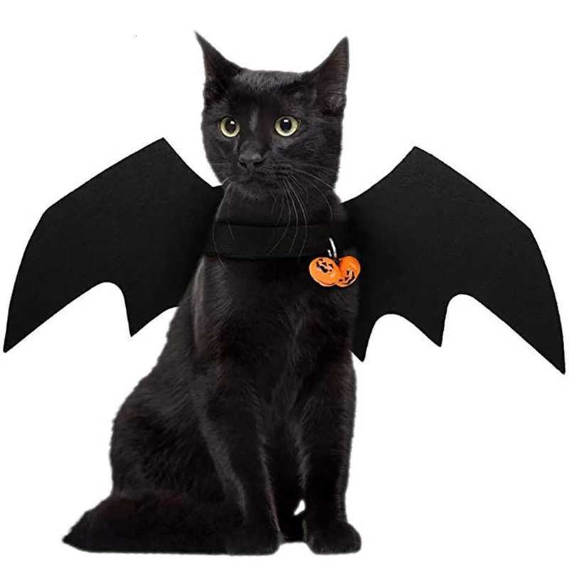 Pet Cat Bat Wings Cat Halloween Costume Puppy Collar Leads Cosplay Props Halloween Party Dress Up Accessories Pet SuppliesXJ250813