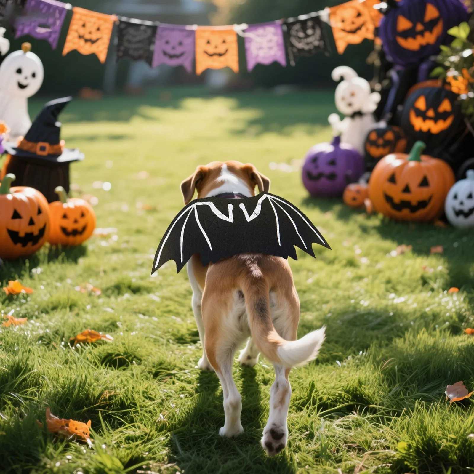 Halloween Dog Bat Wings Pet Costume Small Dog Cat Party Cosplay Pet Clothing Accessories Photo Prop Festival Outfit XJ250813