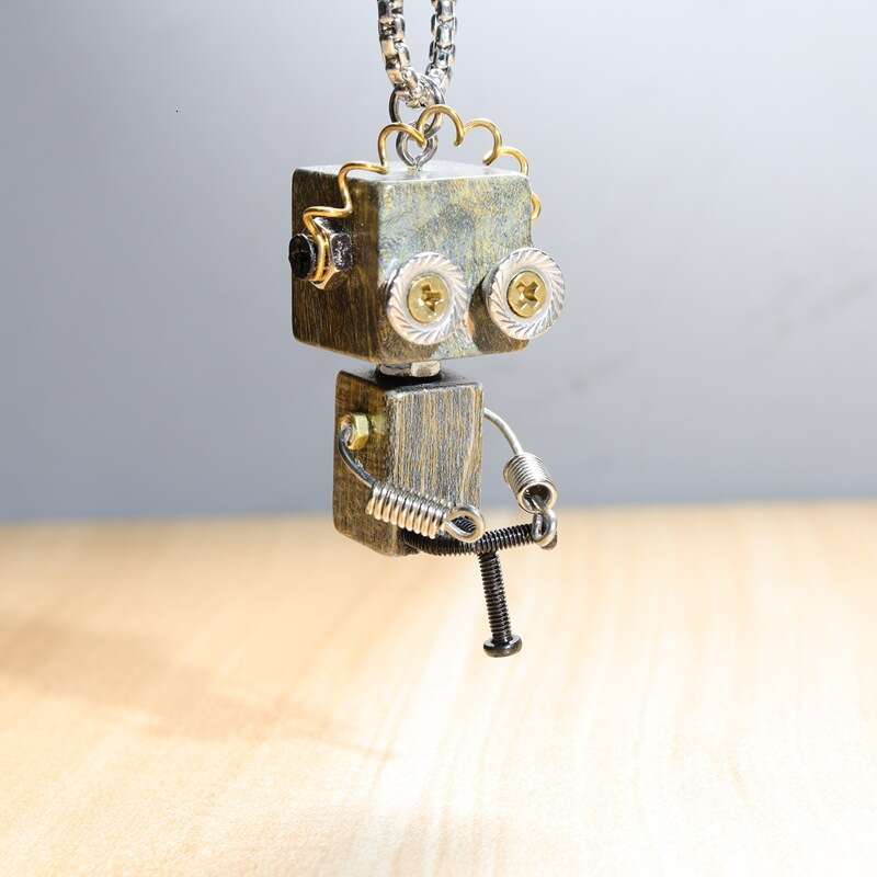 Cartoon Robot Fashion Personality Necklace Cute Niche Versatile Pendant 10142-10151
