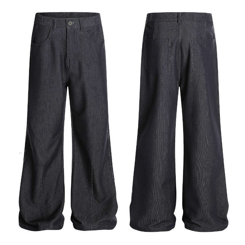 American Street Design Niche Flared Jeans Soft Personality Slim Fit Trendy High-End Couple Style B5