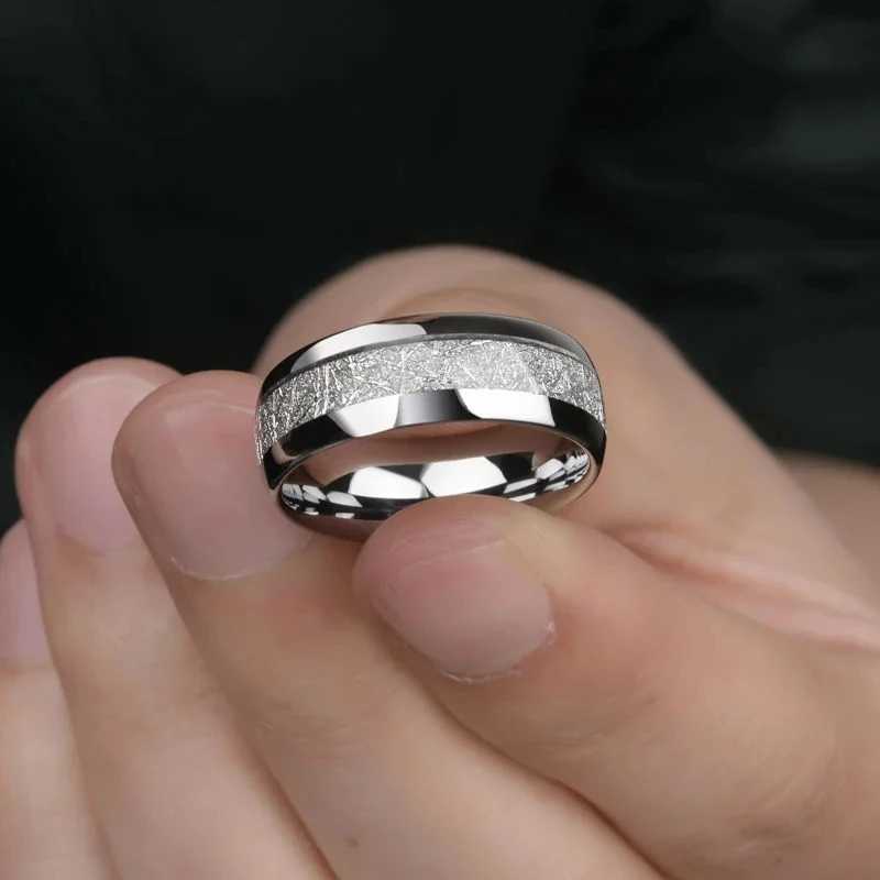 Charm Silver Color Couple Rings for Lovers Cute Women Rhinestones Zircon Rings Set Trendy Stainless Steel Men Rings Jewelry W250812