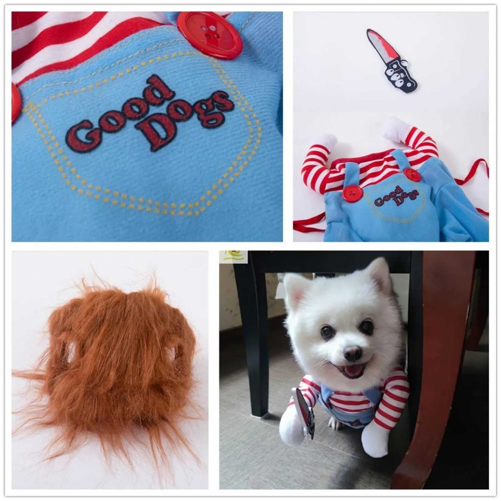 Pet Dog Funny Costume Doll Costume Cosplay Party Halloween Christmas Clown Clothes for Small Medium Large DogsXJ250813