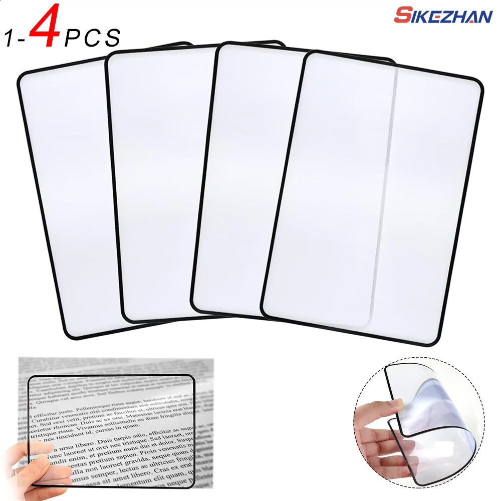 A5 Full Page Large Sheet 3X Magnifier Magnifying Glass Book Magnification Ultrathin Loupe for Reading Small Prints Books 250804