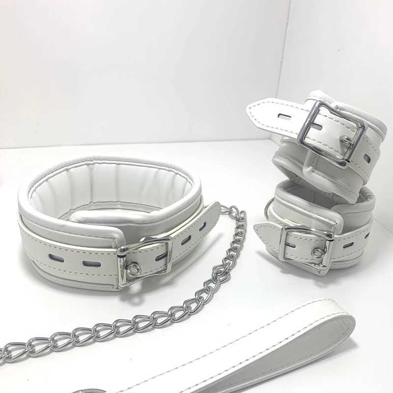 BLACKWOLF Premium BDSM Restraint Set Luxury Restraint BDSM Set Luxury Handcuffs Collar Leash Ankle and Handcuffs Submissive Wris W250813