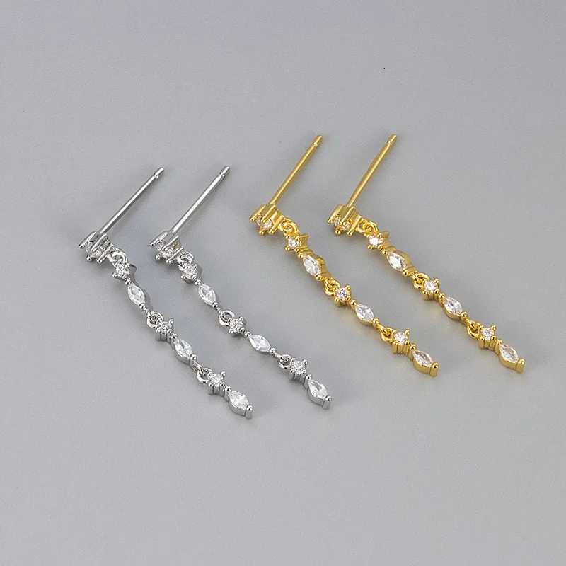 Delicate Bling Cubic Zirconia Chain Earrings High-Grade Fashion Gift Jewelry Y250812