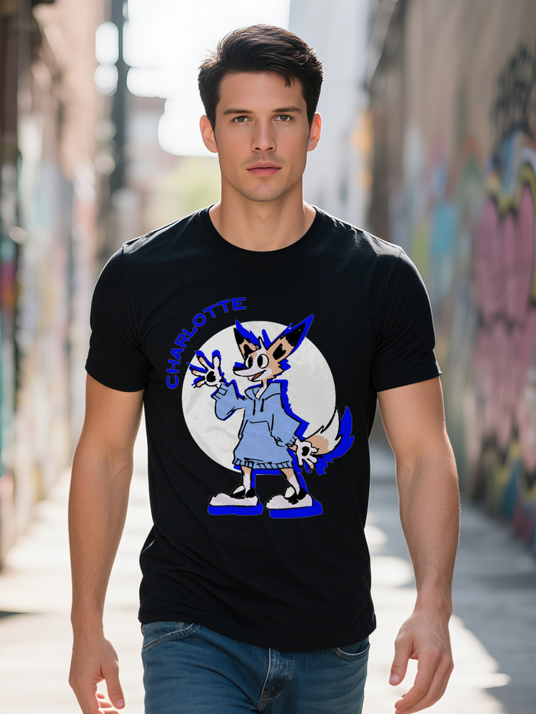 Pc Charlotte Printed T Shirt For Men Casual Crew Neck Slight Stretch Knit Fabric Summer Anime Inspired Graphic Tee Podking 1e593