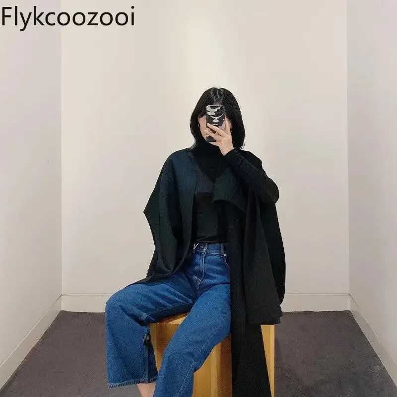 Minimalist Cos Camel Top Woolen Double-sided Loose All-over Shawl for Winter 2025 Super Warm Womens Winter Coat Z250813