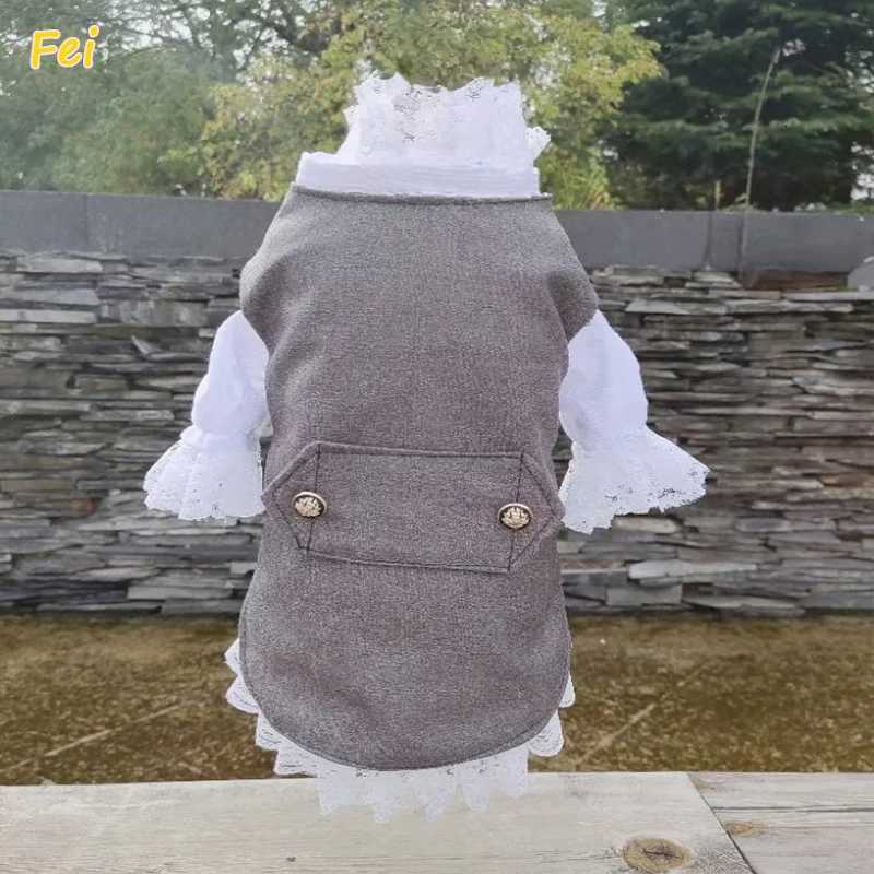 Dog Clothes Pet Gentleman Suit Coat Wedding Party Pet Clothes Dog Vest Coat Small Medium Dogs Cats Costume Bulldog Chihuahua XJ250813