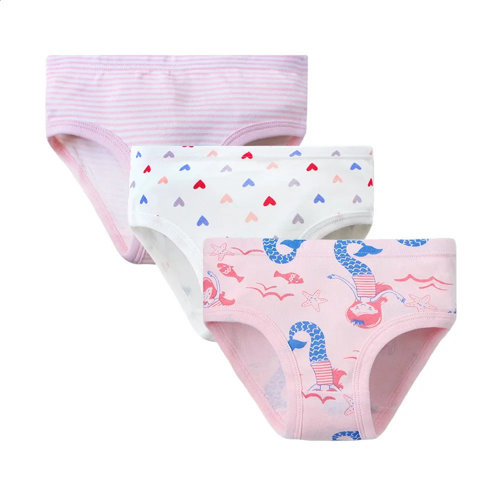 27 Years Girls Panties 3pcs Per Pack Cotton Student Kids Underwear Teen Young Puberty Underpant 250812