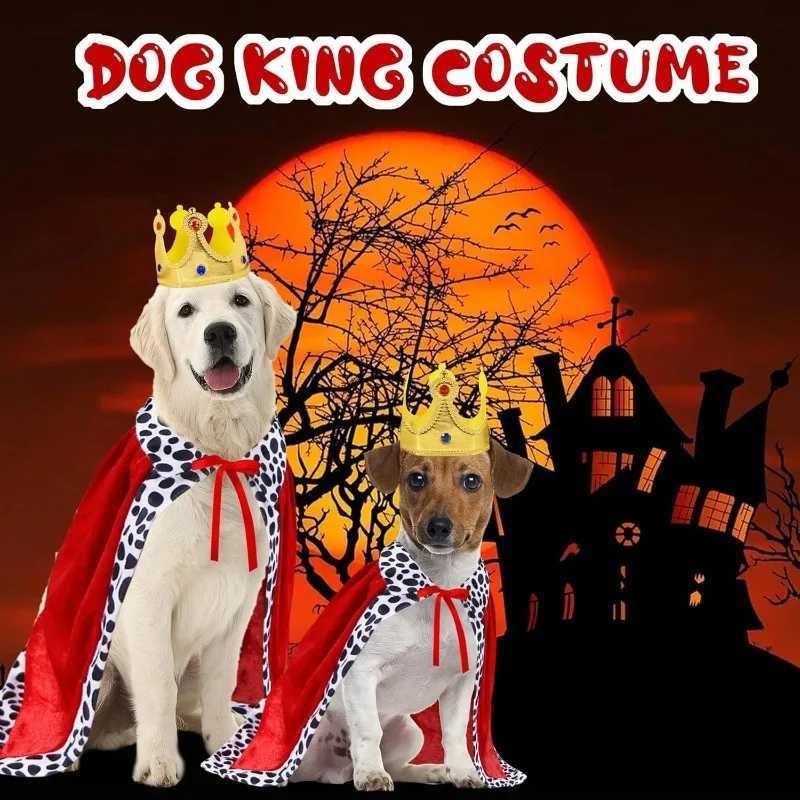 Halloween Dog Party Costumes Funny Dog King Costume for Small Medium Large Dogs Weird Pet Cloak Transformation Suit Holiday Gift XJ250813