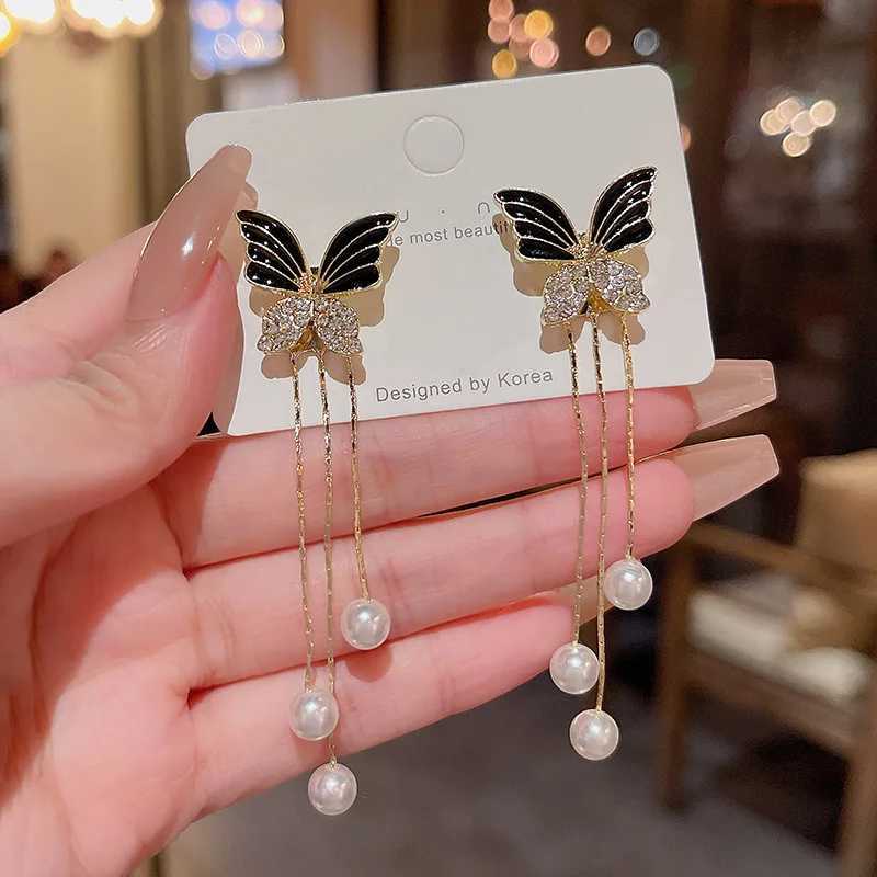 2PC Womens Fashion Butterfly tassel Earrings Jewelry Accessories Suitable for Date Party Festival Gifts-87 Y250812