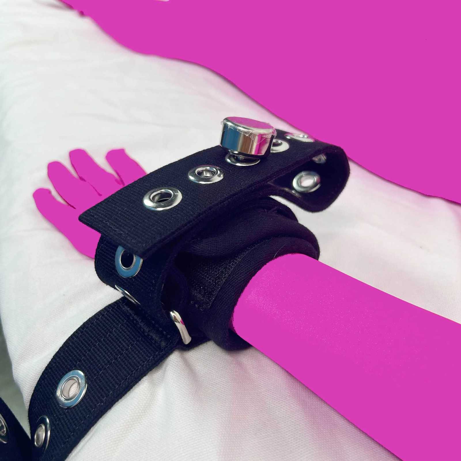 BDSM Cuffs Handcuffs Adults Sex Ties Magnetic Wrist Restraints Black Bondage Fashion Toys Cuffs for Bed Bondage Ties and RestraintsXJ250813