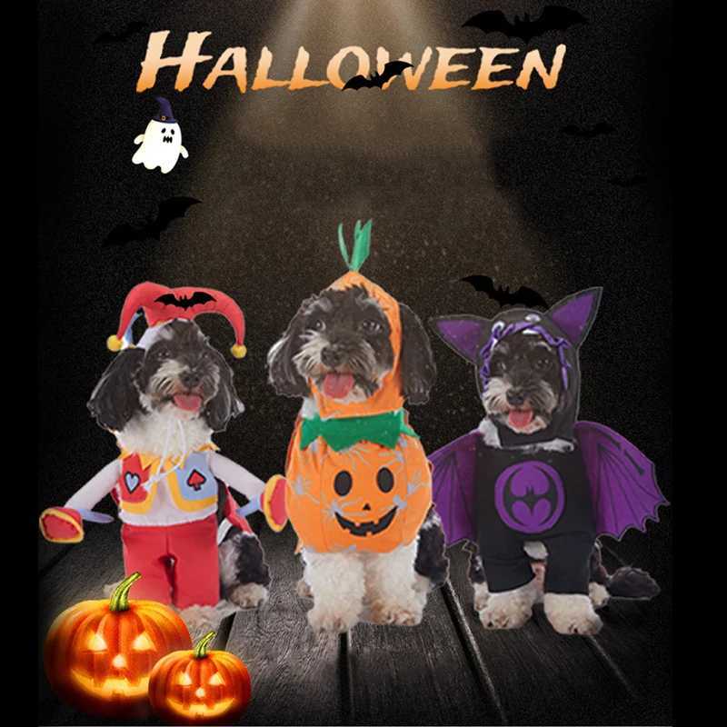 New Pet Supplies Dog Halloween Christmas Costume For Kids Puppy Cosplay Clothes Bat Pumpkin Dog Clothing Funny Suit Dogs Outfits XJ250813