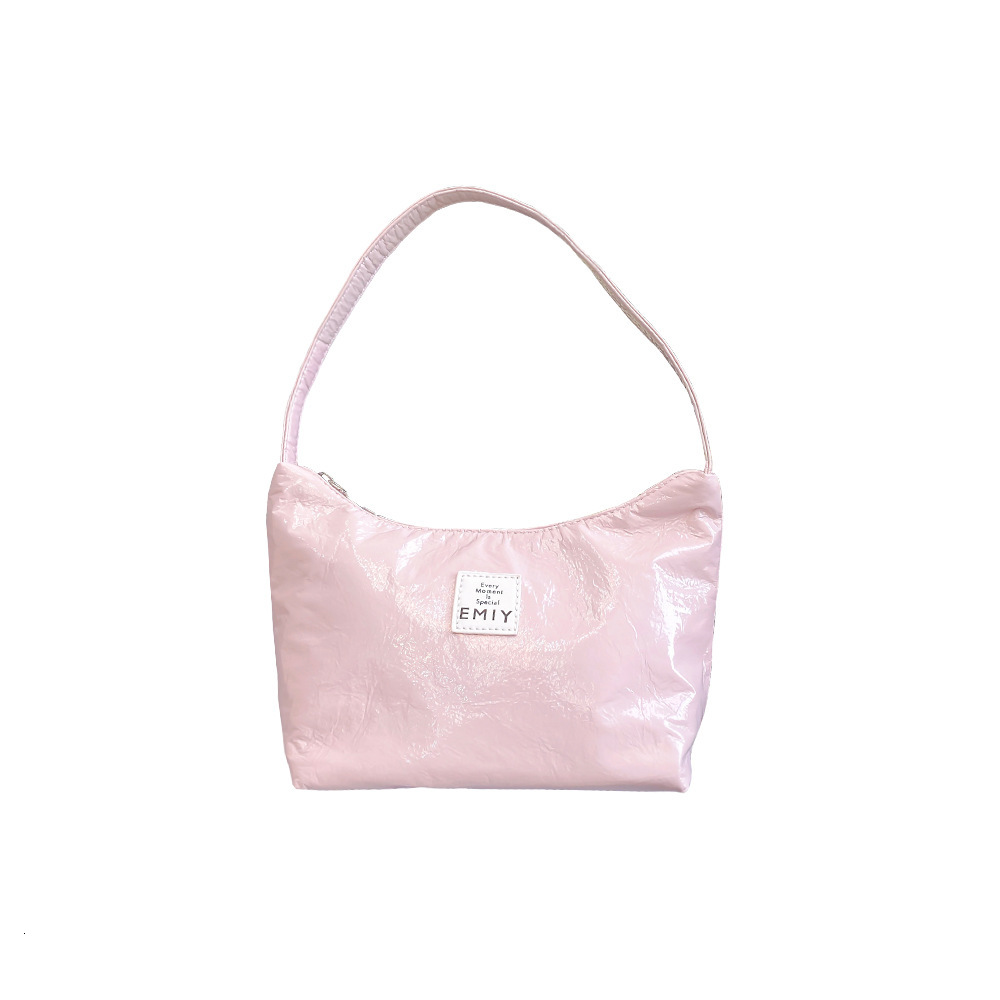 Niche Design Texture Korean Sweet Cool Oil Wax Leather Underarm Live Good Handheld Shoulder Jelly Bag ddmymarket