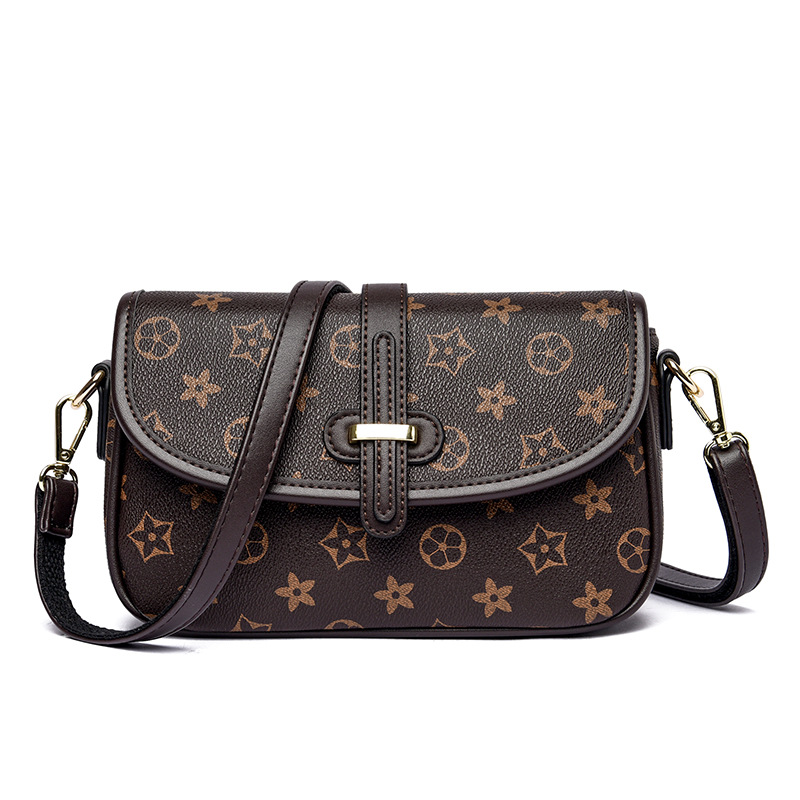 2025 New single - shoulder cross - body bag flip - top small square bag bags for middle - aged and elderly women simple PVC bags for moms simple and s