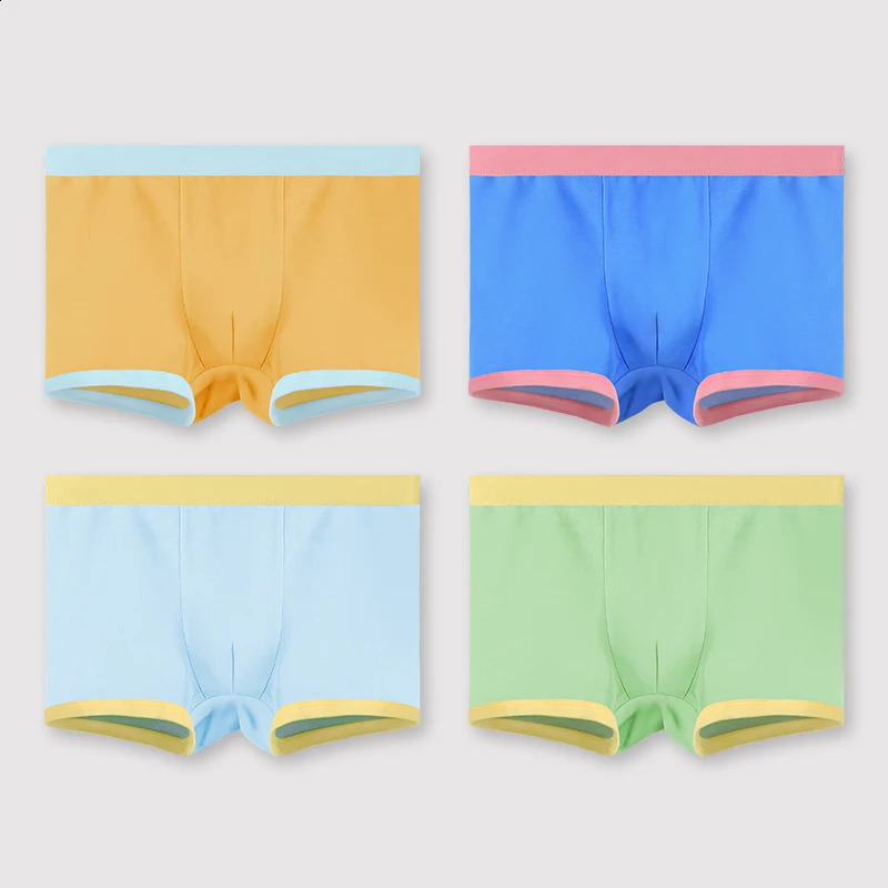 3PC Boys cotton antibacterial briefs Childrens 100% baby boxer shorts Thin little boys boxers 250812