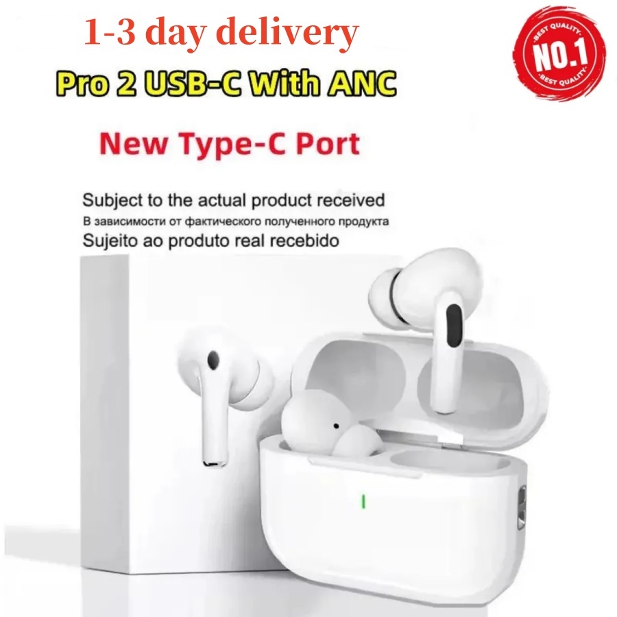 USA Stock delivery for airpods pro 2 2nd Generation airpods 4 ANC Headphone Accessories Silicone Protective Cover case airpodspro max Wireless Charging Case