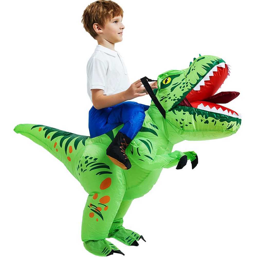 Kids Child Dinosaur Inflatable Costume Anime Purim Halloween Christmas Party Cosplay Costumes Dress Suits for Boys Girls L250813