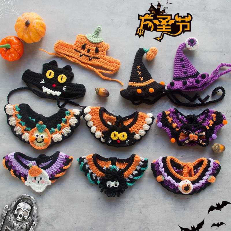 Halloween Cat Collar Dog Clothing Pet Scarf Collar Cat Halloween Party Costume Cute Cat Scarf Halloween DecorationXJ250813